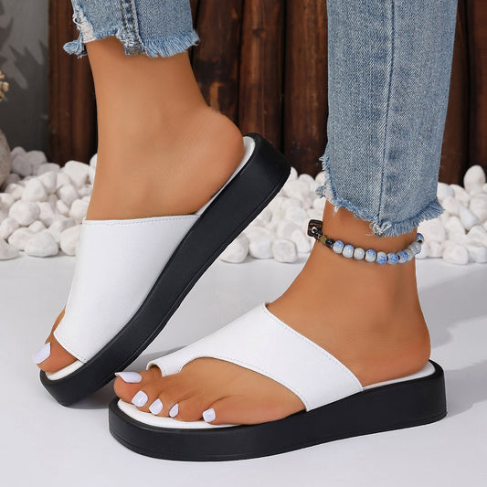 HAGA Clip Toe Flat Slippers